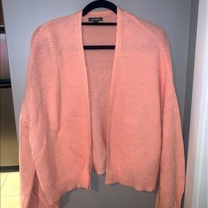 Salmon pink oversized chunky cardigan
